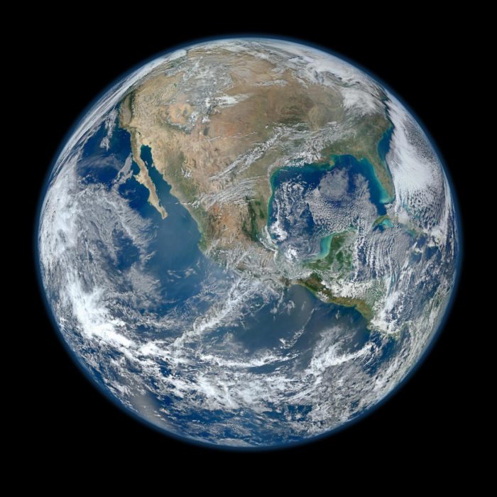 Earth seen from sky (picture by NASA)