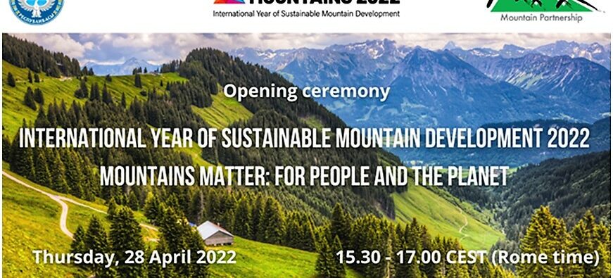 International Year of Sustainable Mountain Development 2022 - Poster
