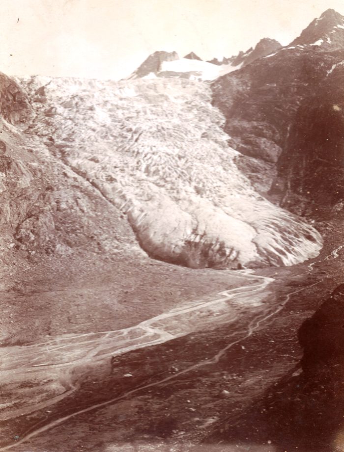Rhône Glacier in 1898